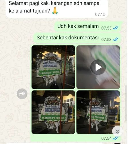 Pengiriman Papan Bunga Selamat Karang Sari
