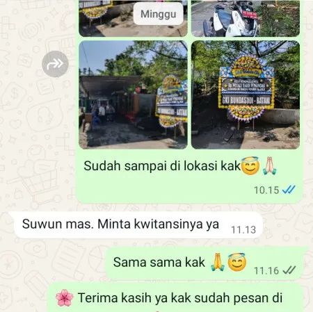 Pengiriman Papan Bunga Duka Karang Sari