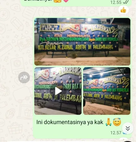 Pengiriman Papan Bunga Duka Karang Sari