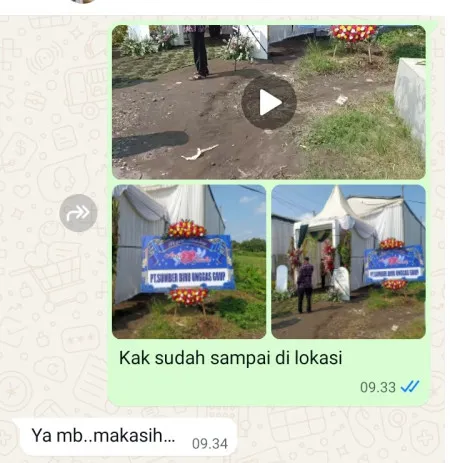 Pengiriman Karangan Bunga Karang Sari