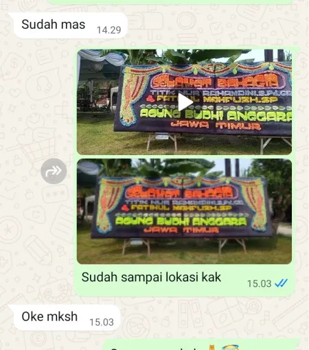 Pengiriman Papan Bunga Karang Sari