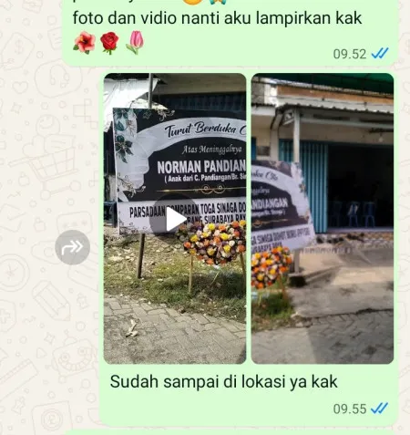 Pengiriman Karangan Bunga Karang Sari