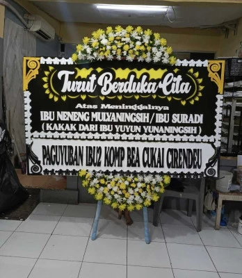 Papan Bunga di Karang Sari